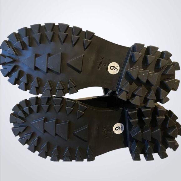 Schutz | Schutz Kendy black patent leather mid-calf boots Lug sole NWOB size 6 - Picture 8 of 12